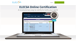 Desktop Screenshot of elecsaonline.com